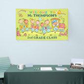Leraar Klaslokaal Welkom Teken School Trein Banner (Beurs)