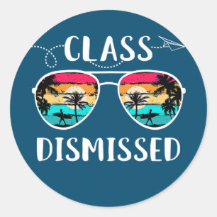  leraar klasse DIsmiste zonnebril zonnezonnezonneb Ronde Sticker