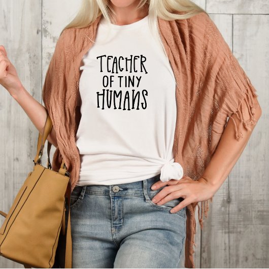 Leraar kleine mensen Voorschools onderwijs T-shirt