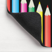 Leraar Kleurrijke Pencils Desk Mat Muismat (Hoek)