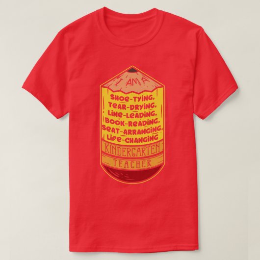 Leraar Kleuterschool Leraar 3 T-shirt (Design voorkant)