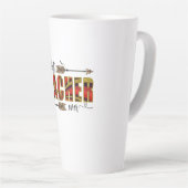 Leraar Kunst Beste leraar Evers Latte Mok (Rechterhoek)
