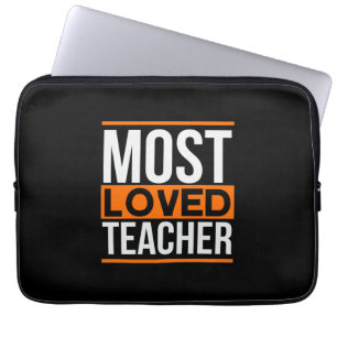Leraar Kunst Meest Geliefde Leraar Laptop Sleeve