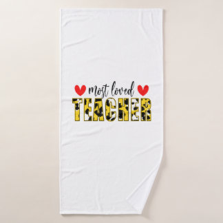 Leraar Kunst met de meeste geliefde leraar Badhanddoek