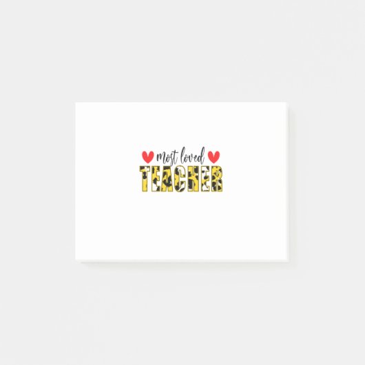 Leraar Kunst met de meeste geliefde leraar Post-it® Notes (Voorkant)