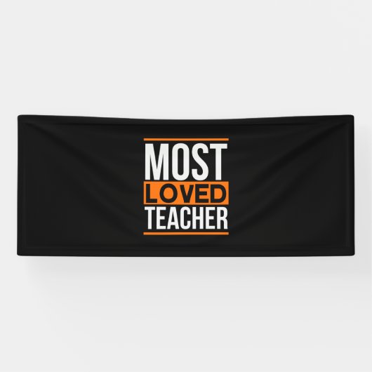 Leraar Kunst met de meeste geliefde leraar Spandoek (Horizontaal)