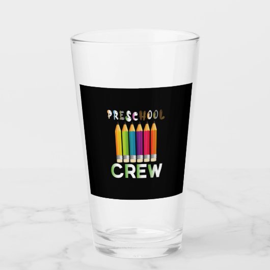 Leraar Kunst Preschool Bemanner Leraar Glas (Voorkant)