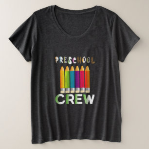 Leraar Kunst Preschool Bemanner Leraar Grote Maat T-shirt