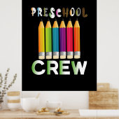 Leraar Kunst Preschool Bemanner Leraar Poster (Keuken)