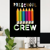 Leraar Kunst Preschool Bemanner Leraar Poster (Thuiskantoor)