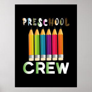 Leraar Kunst Preschool Bemanner Leraar Poster