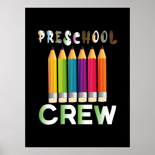 Leraar Kunst Preschool Bemanner Leraar Poster (Voorkant)