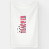 Leraar Kunst Toekomst Leraar Spandoek (Verticaal)