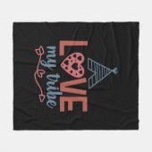 Leraar Kunstliefde Mijn stam Fleece Deken (Voorkant (Horizontaal))