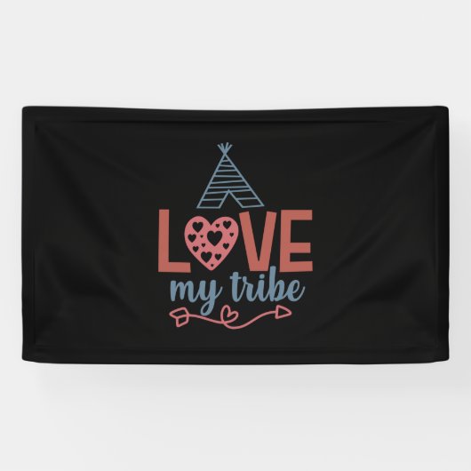 Leraar Kunstliefde Mijn stam Spandoek (Horizontaal)
