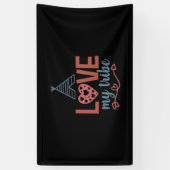 Leraar Kunstliefde Mijn stam Spandoek (Verticaal)