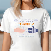 Leraar Kunstmatige Intelligentie - man & machine T-shirt