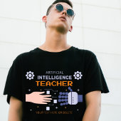 Leraar Kunstmatige Intelligentie - man & machine T-shirt