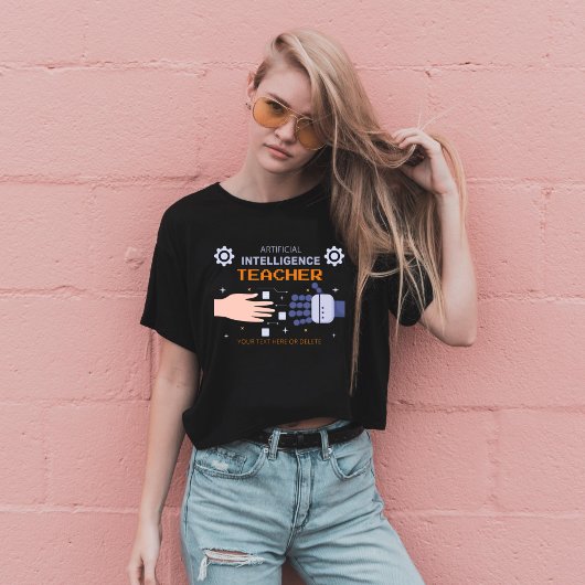 Leraar Kunstmatige Intelligentie - man & machine T-shirt