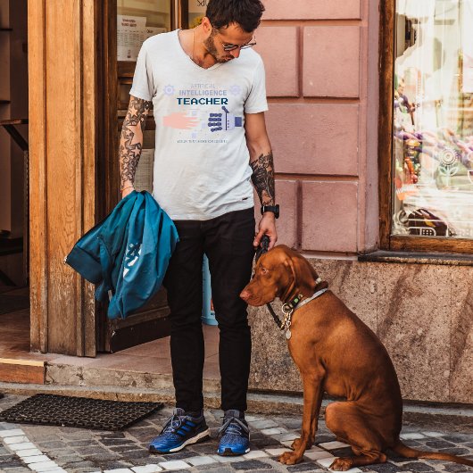 Leraar Kunstmatige Intelligentie - man & machine T-shirt