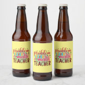 Leraar Kunstprobleem Oplossen Wiskunde Leraar Bier Etiket (Flessen)