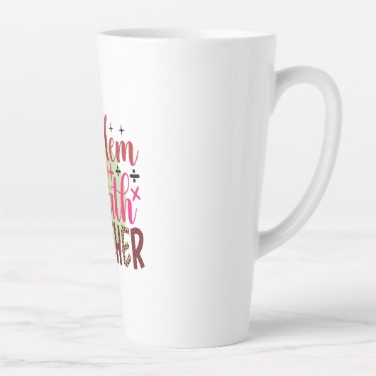 Leraar Kunstprobleem Oplossen Wiskunde Leraar Latte Mok (Rechts)