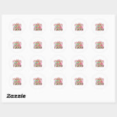 Leraar Kunstprobleem Oplossen Wiskunde Leraar Ronde Sticker (Vel)