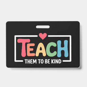 Leraar Leer Hun Vriendelijk Te Zijn Terug Naar Sch Badge