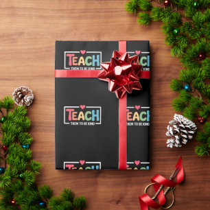 Leraar Leer Hun Vriendelijk Te Zijn Terug Naar Sch Cadeaupapier