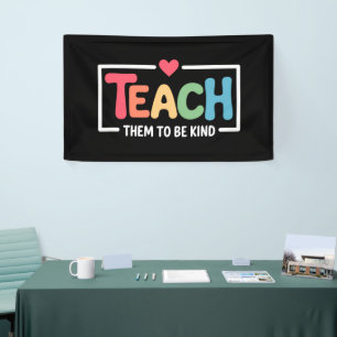 Leraar Leer Hun Vriendelijk Te Zijn Terug Naar Sch Spandoek