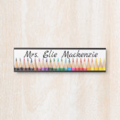 Leraar Leerkrachten Deur Signs Sign Name Bord Deurbordje (Voorkant)