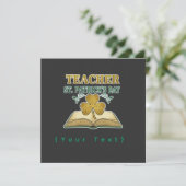 Leraar & Leerling Klas van 2026 - Kennis is Licht Kaart (Staand voorkant)