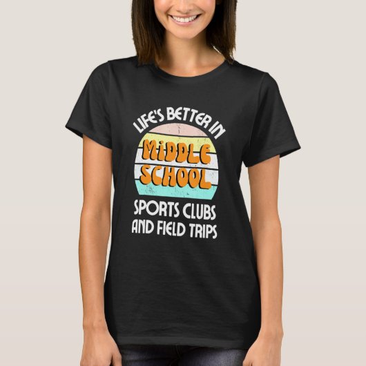 Leraar Leerling Middelbare School T-shirt (Voorkant)