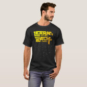 Leraar leert het je leert het ik zal t-shirt (Voorkant volledig)