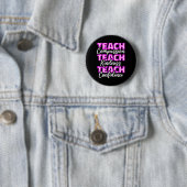 Leraar Leert Medelevende Opvoeding Studenten Prece Ronde Button 5,7 Cm (In situ)