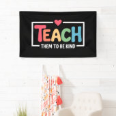 Leraar leert ze vriendelijk te zijn terug naar sch spandoek (Insitu)