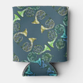 leraar leraar Franse Horns Daisy Band Blikjeskoeler (Voorkant)