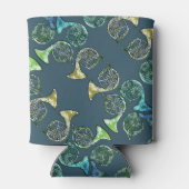 leraar leraar Franse Horns Daisy Band Blikjeskoeler (Achterkant)