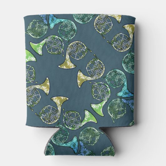 leraar leraar Franse Horns Daisy Band Blikjeskoeler (Achterkant)