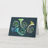 leraar leraar Franse Horns Daisy Band Kaart (Voorkant)