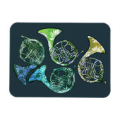 leraar leraar Franse Horns Daisy Band Magneet (Horizontaal)