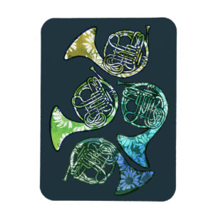 leraar leraar Franse Horns Daisy Band Magneet