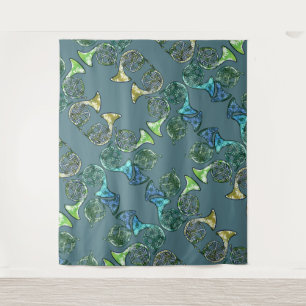 leraar leraar Franse Horns Daisy Band Wandkleed