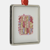 Leraar leraar leraar leraar metalen ornament (Rechts)