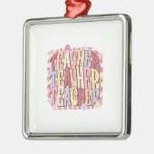 Leraar leraar leraar leraar metalen ornament (Links)