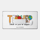 Leraar Leren Liefde Inspireren Gepersonaliseerde N Bureaumat (Keyboard & Muis)