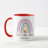 Leraar leren liefde inspireren mok (Links)