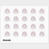 Leraar leren liefde inspireren vierkante sticker (Vel)