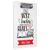 Leraar Leren van het hart Gepersonaliseerd Klembor Klembord (Rechts)