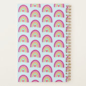 leraar LES PLANNER MET NAAM regenboog thema (Achterkant)